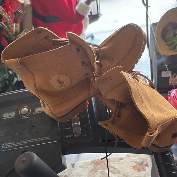 Polo by Ralph Lauren Men's Brown Leather Boots - Picture 1 of 3